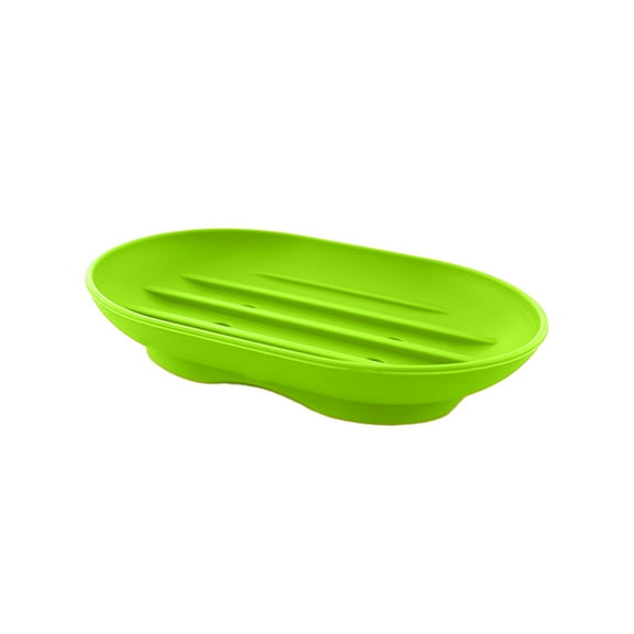 Qiweii Brightly Colored Non-Slip Soap Box With Drainage Hole For Bathroom Kitchen Soap Storage Anti-Mold