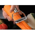 thumbnail image 4 of pelador de verduras, Rallador de verdura/vegetales de acero inoxidable calidad Premium Cortador de comida con materiales de grado alimenticio, 4 of 5