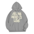 thumbnail image 4 of Zylarhe Men's Fashion Casual Digital Letter Print Hooded Long Sleeve Hooded Sweater Top Mens Hoodies Graphic, 4 of 4