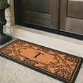 thumbnail image 6 of A1HC Natural Coir and PVC Monogrammed Floral Design Door Mat, 30" x 60", Anti-Shed Treated Durable Heavy Duty Front Door Mat for Outdoor Entrance, 6 of 7