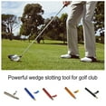 thumbnail image 2 of Greeniant Accesorios para herramientas de reesculturado de aleación de aluminio afilador de ranuras para palos de Golf Golf Azul, 2 of 6