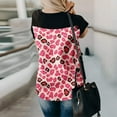 thumbnail image 5 of ALLLIST Leopard Print Women's Tops V Neck Short Sleeve Tee Shirts Summer Fashion Blouse Ladie's Tops, 5 of 5