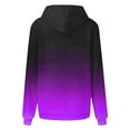 thumbnail image 4 of EchfiProm Womens Soft Sweatshirt Oversized Pullover Hoodies with Pockets Hooded Purple Long Sleeve Tops for Ladies Gradient, 4 of 4