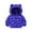 Z20-Blue, variant on Yuncity Winter Down Coats For Kids Baby Boys Girls Long Sleeve Solid Coat Ears Hooded Thicken Windproof Zipper Warm Outwear 9-12 Months