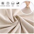 thumbnail image 4 of Bilot Large Dining Chair Covers Stretch Suede Velvet XL Size Chair Slipcover Spandex Soft Washable Chair Protector Seat Covers for Dining Room Kitchen Hotel Wedding Banquet (6 Pack, Beige), 4 of 8