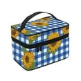 thumbnail image 4 of Yiaed Sunflowers Print Makeup Bag Travel Cosmetic Bags for Women Girls Zipper Pouch Makeup Organizer, 4 of 4