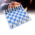 thumbnail image 4 of JUEGO DE AJEDREZ DE VIAJE, PIZAS DE AJEDREZ DE PLÁSTICO JUEGO DE AJEDREZ CLÁSICO PU ARAZCAS PARA REUNIR, 4 of 7