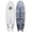 Blue Hibiscus, variant on Surfboards.com Opah 5'10" Soft Top Fish Surfboard with 4 Fins and Leash, Blue Camo