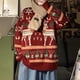 thumbnail image 3 of Suéter de cuello redondo para mujer, suéter navideño de 3 colores, moda Otoño Invierno, festival, estética Ulzzang, estudiantes, cálido, Свитер Женский, 3 of 5
