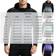 thumbnail image 2 of hoksml Men's Gradient Hooded Running Jacket Full Zip Quick Dry Lightweight Athletic Windbreaker for Outdoor Gym Cycling Daily Wear, 2 of 7