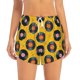 thumbnail image 2 of Balery Retro Vinyl Records Pantalones cortos deportivos para mujer con forro y dos bolsillos, elásticos, para entrenamiento, gimnasio, yoga-Medium, 2 of 7