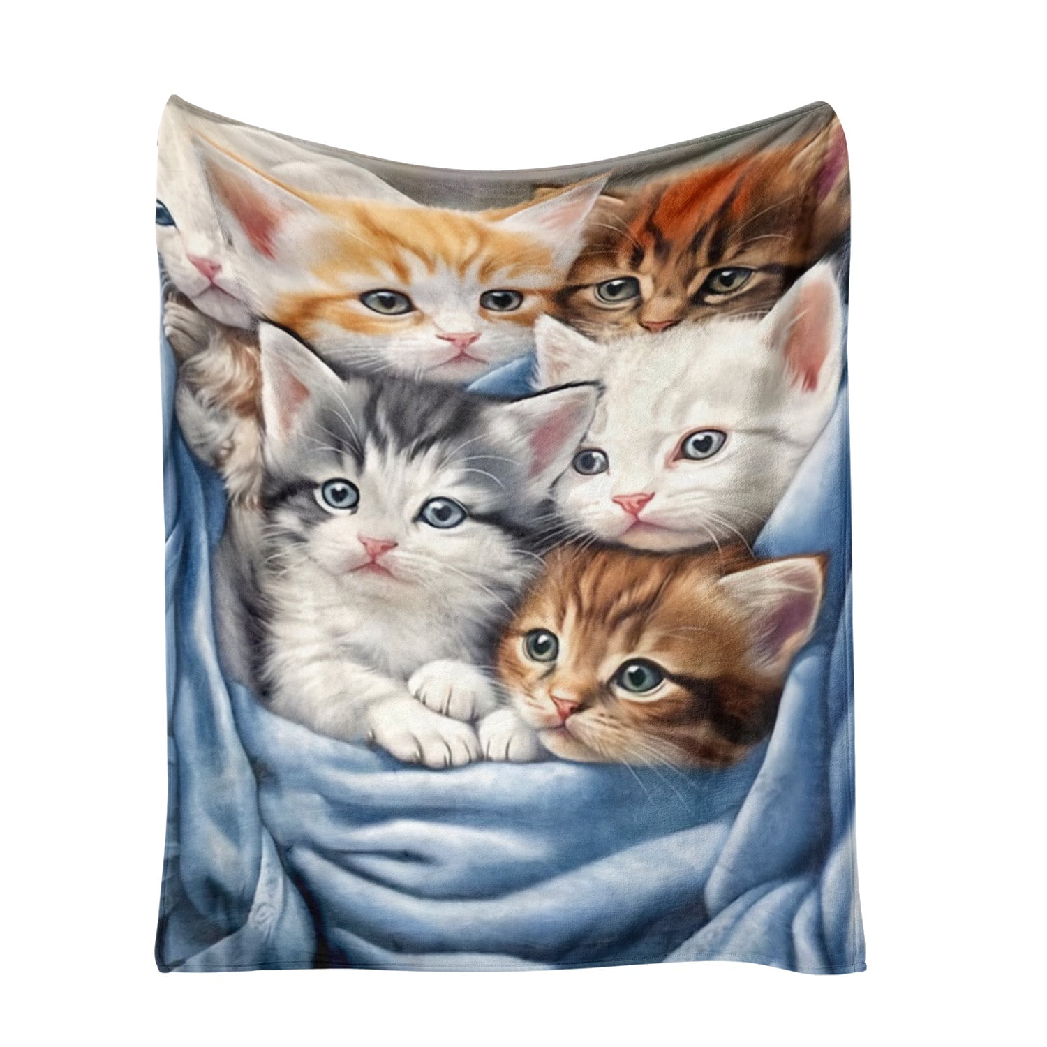 Fleece Blanket for Bed & Sofa - Soft Printed Throw Blanket, Fuzzy Blankets & Throws 50x60 Inches