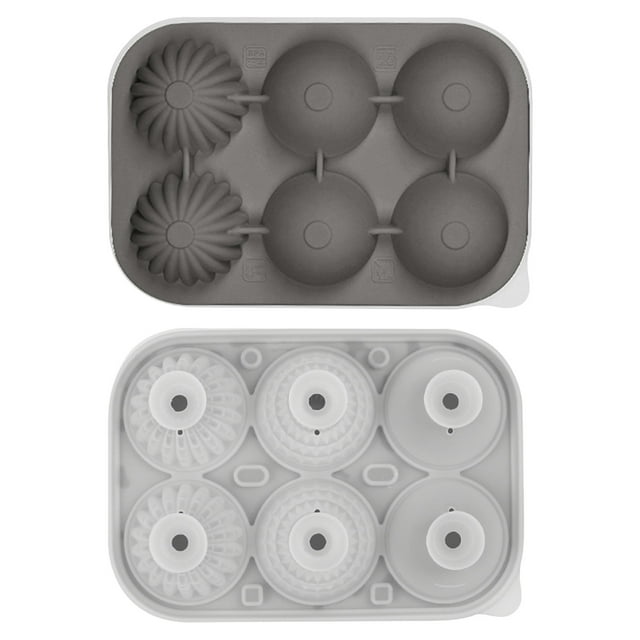 Silicone Ice Cubes Ice Mould Spherical And Angular Combination Ice Cubes Food Grade Silicone Household Ice Cubes Mould