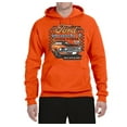 thumbnail image 2 of Ford Mustang Mach 1 Horse Power Classic Racing | Mens Cars and Trucks Hooded Sweatshirt Graphic Hoodie, Orange, Medium, 2 of 4