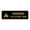 Black Gold, variant on Standard Warning Life is Not Fair Sign (Blue) - Medium
