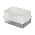 thumbnail image 2 of Caja de arena para gatos, bandeja de arena de lado alto, antisalpicaduras, contenedor de arena para gatos de lado alto, bandeja de arena para mascotas 50cmx35cmx28cm, 2 of 8