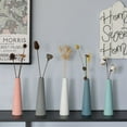 thumbnail image 3 of 8 Inch Contemporary Ceramic Cone Shape Table Vase Modern Pastel Colored Flower Holder, 3 of 9