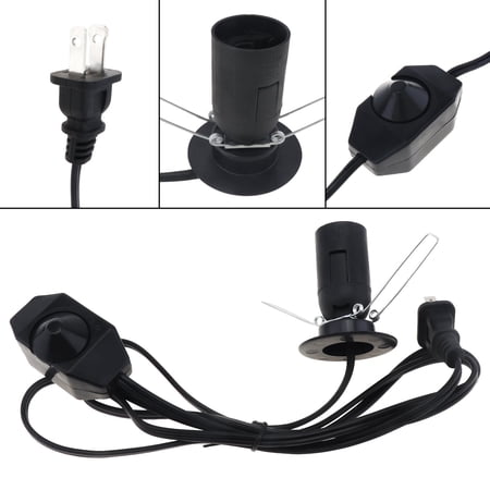 Salt Lamp Cord E12 110V Himalayan Salt Lamp Replacement Cord for Salt Rock Lamp / Crystal Lamp with Dimmer Control Salt Lamp Replace Wires