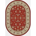 thumbnail image 1 of Dynamic Rugs ANOV71057120146 Tapis Ovale 6 Pi. 7 Po. x 9 Pi. 6 Po. - Rouge/ivoire, 1 of 1