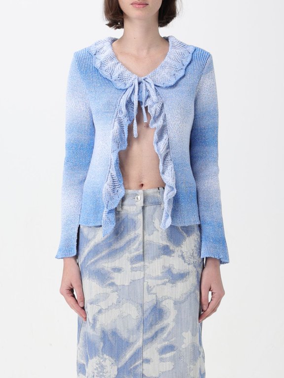 Sweater Woman Gnawed Blue Woman