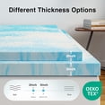 thumbnail image 3 of Cubrecolchón Novilla Memory Foam Twin, gel refrescante de 3 pulgadas, 3 of 5