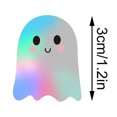 thumbnail image 3 of CY5O5ee Halloween Ghost Sticker 500Pcs in 1 Roll Sparkly Glitter Ghost Paper Decal Gift Party Envelope Decor for Package Wrapping, Halloween Envelopes Present Decor, 3 of 3