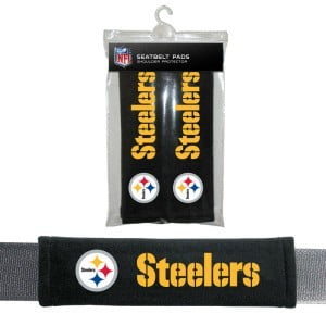 Coussins de Ceinture de Sécurité en Velours des Steelers de Pittsburgh