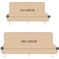 thumbnail image 4 of LANMOLIFE-Funda de LICRA para sofá cama, cubierta plegable sin reposabrazos, elástica, para sala de estar, 4 of 5