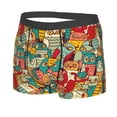 thumbnail image 2 of Kll Funny Owl Bird Men'S Cotton Boxer Briefs Underwear-Large, 2 of 9