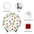 thumbnail image 4 of Disketp Tree Squirrel Ceramic Plate Dinner Plates Bone China Decorative Plates Art Ceramic Ornaments for Wall Hanging Decoration -7in, 4 of 6