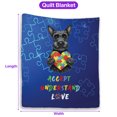 thumbnail image 5 of Autism Awareness Scottish Terrier Accept Understand Love Quilt Blanket Scottie Dog Lover Gifts Cozy Comforter Throw Blanket - 12003, 5 of 5