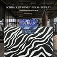 thumbnail image 3 of Bathroom Scale, Highly Accurate Digital Body Scale,Precisely Measures Weight up to 400 lbs-Zebra Skin Pattern, 3 of 4