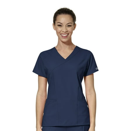 

WonderWink W123 6455-Women s Mock Wrap Scrub Top