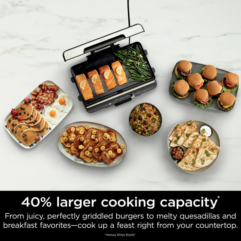 Style　SMART Ninja Sizzle Pro XL 8-Serving Electric Indoor Griddle & Grill, 20