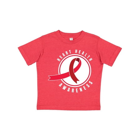 

Inktastic Heart Health Awareness Red Ribbon in Circle Gift Toddler Boy or Toddler Girl T-Shirt