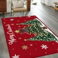 thumbnail image 2 of Red Christmas Tree Area Rugs 3'x5', Washable Small Throw Rugs for Living Room Bedroom, Xmas Trees Snowflake Winter Holiday Indoor Outdoor Rug Non-Slip Low Pile Carpet Runner Reversible Floor Mats, 2 of 8
