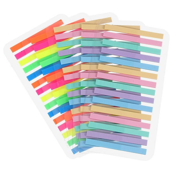 5pcs Clear Sticky Notepads Fine Index Tabs Thin Text Marker Tabs Transparent Highlight Strips For Reading Decorative Book Tabs