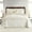 Beige/White, variant on DUOHONG Queen Quilt 102"W x 120"L - 100% Cotton Reversible Quilted Bedspreads with 2 Pillow Shams, Farmhouse Floral Lightweight Bedspread Coverlet Sets, Blue/Cream White