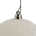 thumbnail image 2 of Vickerman 4" White Beaded Ball Ornament, 6 per Bag, 2 of 5