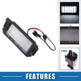 thumbnail image 3 of Unique Bargains 1 Pair 6000K White LED License Plate Light Assembly 925012M000 2835SMD for Hyundai Veloster 2012-2017 Black, 3 of 7