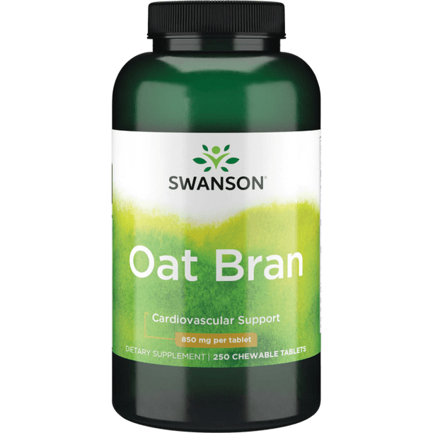 Swanson Oat Bran 850 mg 250 Chewable Tablets