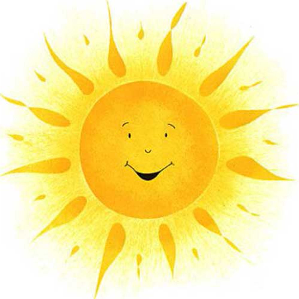 Large Happy Sun Wall Stencil E116L by Designer Stencils