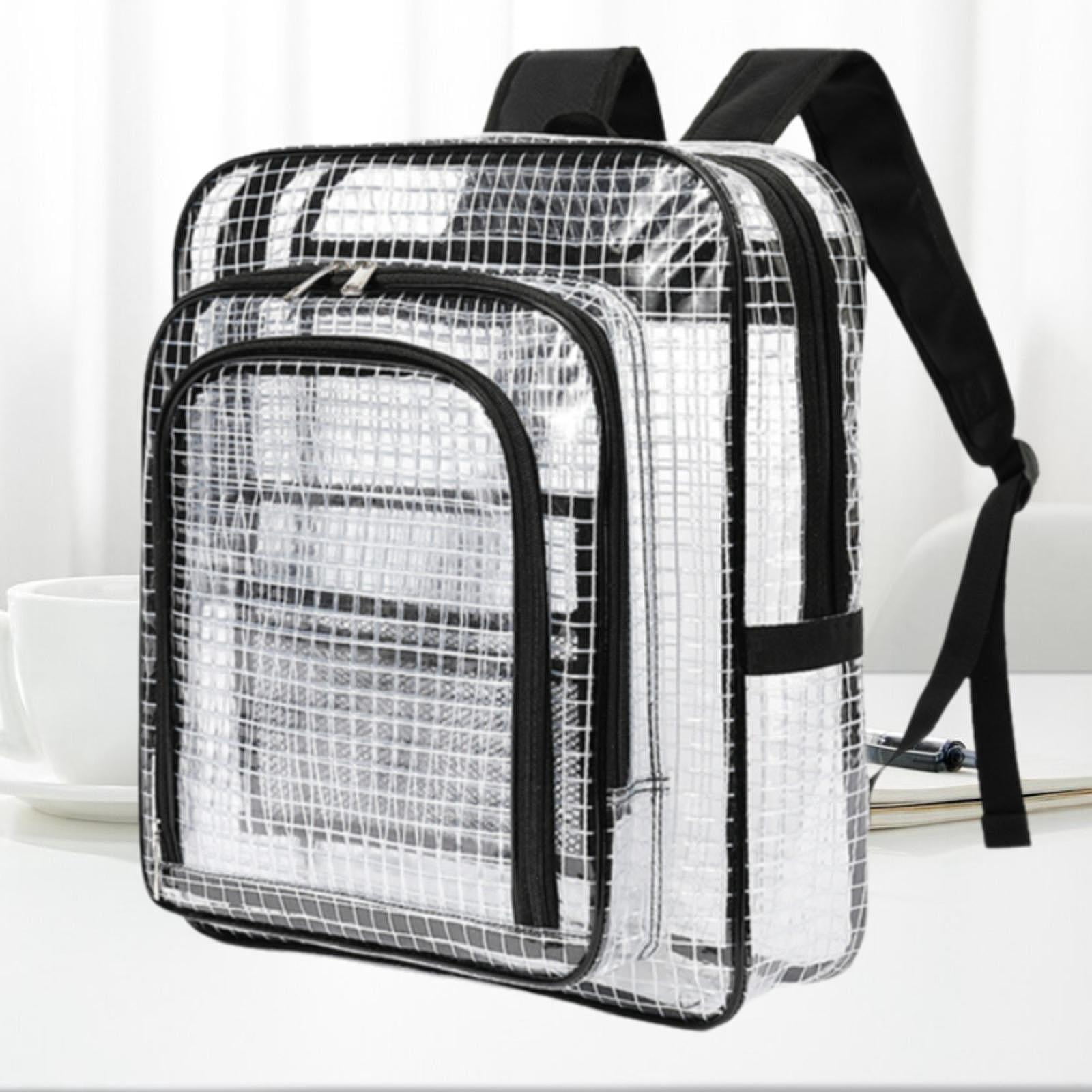 oshhni Clear Backpack Hand Tools Organizer Storage PVC Transparent Plumber Tool Bag A