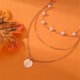 thumbnail image 4 of Delicados collares de perlas para mujer y niña Collar de perlas chapado en oro Collar de cadena con perlas Collar gargantilla de perlas finas y largas Joyas de boda Regalo, 4 of 7