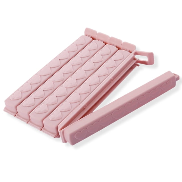 Matsuzay Clips de sellado de bolsas de 5 piezas, sellador a prueba de humedad, abrazaderas para bolsas de hojas de té Organizadores de utensilios de cocina