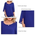 thumbnail image 4 of Camiseta Suelta para Mujer,Camiseta para Mujer,Camiseta De Media Manga Dividida,Camiseta De Verano para Mujer,Tecnología De Vanguardia, 4 of 6