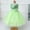 Green, variant on Kids Toddler Girls Princess Dresses Lace Tulle Dress Flower Girl Wedding Bridesmaid Party Grown for 3-10 Years