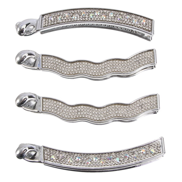 pinzas para el pelo con dientes y diamantes de imitación, accesorios para el cabello para mujeres y niñas (diamante grande, diamante pequeño)