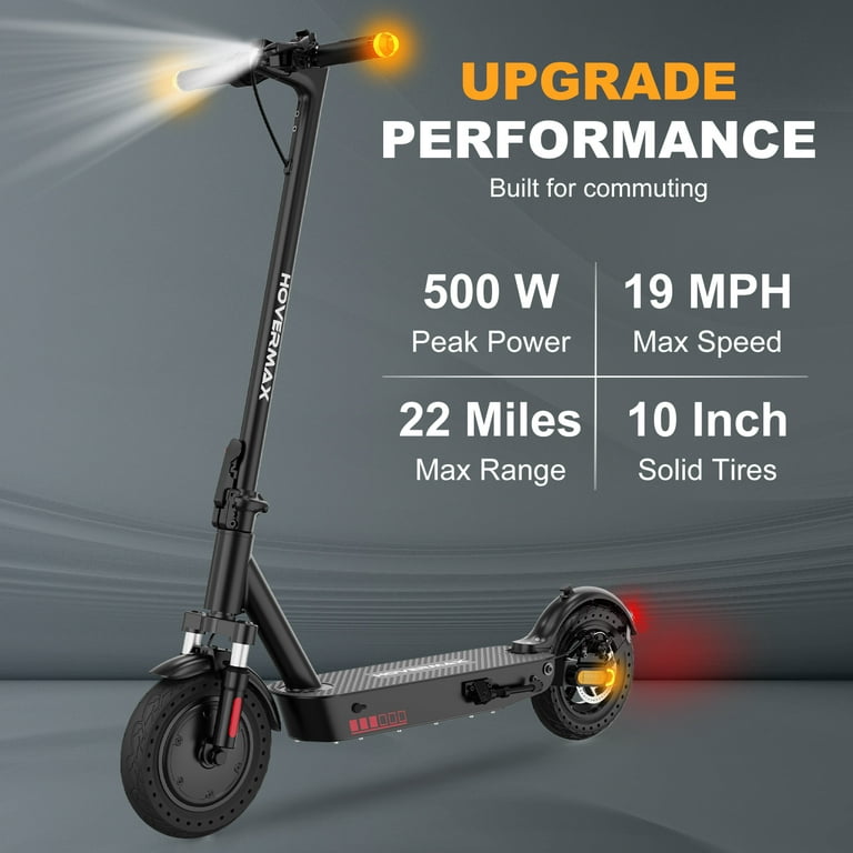  EVERCROSS EV10K PRO App-Enabled Electric Scooter, Scooter  Adults with 500W Motor, Up to 19 MPH & 22 Miles E-Scooter, Lightweight  Folding for 10'' Honeycomb Tires : Sports & Outdoors