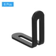thumbnail image 3 of 6Pcs Soporte de Esquina Ajustable en Forma de L con Ranura, 2.28 x 2.28 Pulgadas Soporte de Esquina Recta de Acero Inoxidable para Muebles de Madera, Negro, 3 of 6